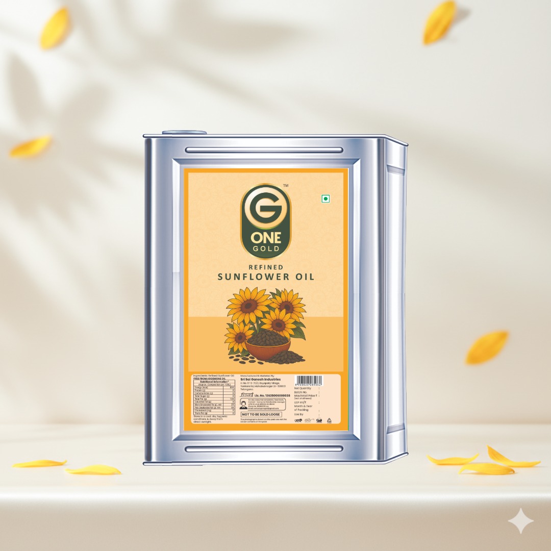 Sunflower Oil — 15L Tin